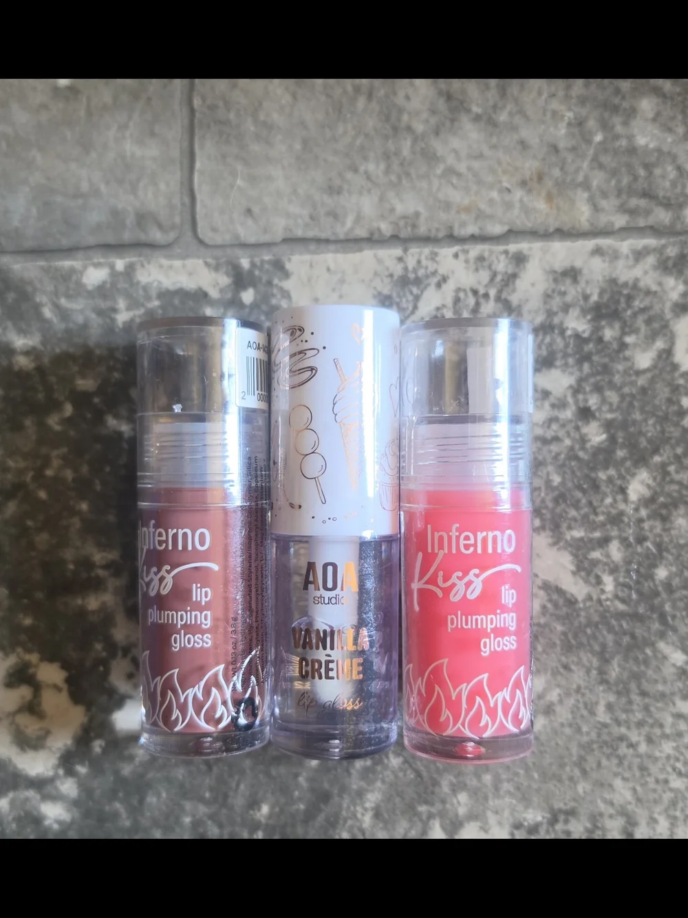 AOA Studio Vanilla Creme & Inferno Kiss Gloss Duo - Hell Fire & Dante's Fire